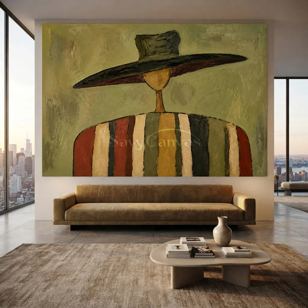 Vintage_Americana_Art_Silent_Nomad_In_Earth_Stripes-for-Spacious-living-room-07.webp