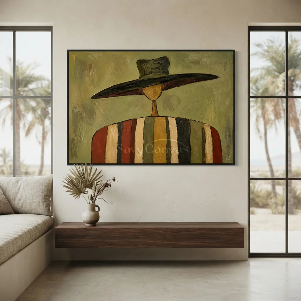 Vintage_Americana_Art_Silent_Nomad_In_Earth_Stripes-for-wall-between-window-08.webp