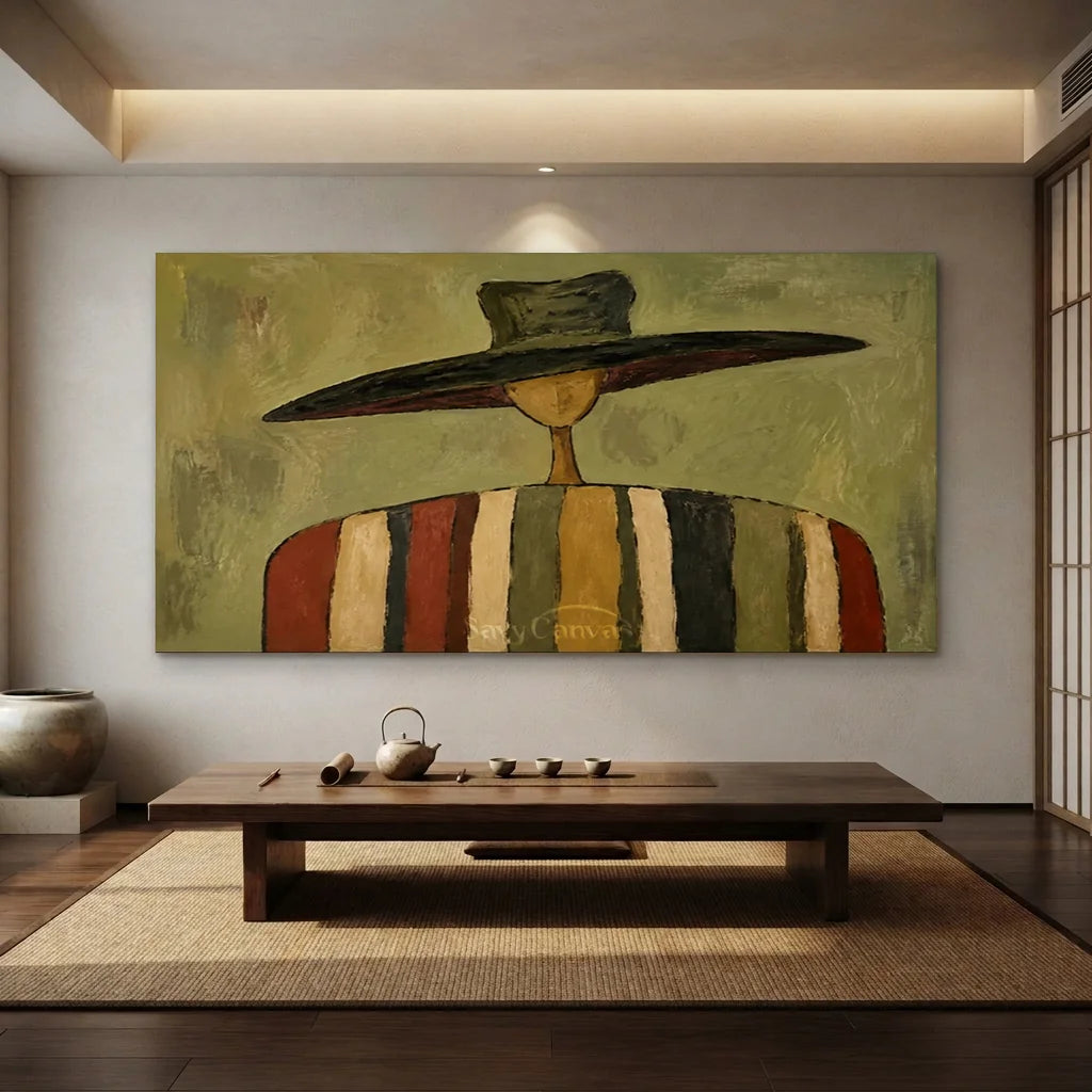 Vintage_Americana_Art_Silent_Nomad_In_Earth_Stripes-for-zen-style-tea-room-04.webp