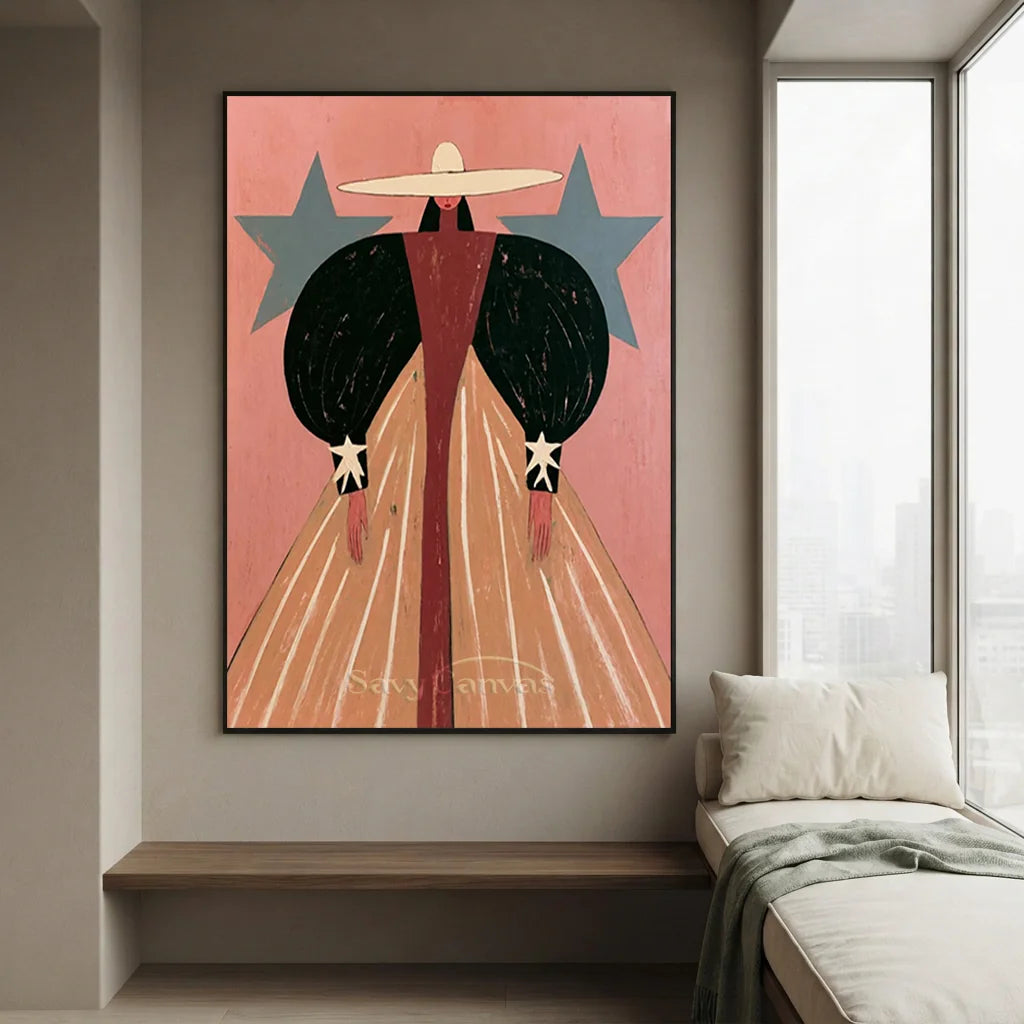 Vintage_Americana_Art_StarRobe_In_Pink_Realm-for-wall-by-the-window-07.webp