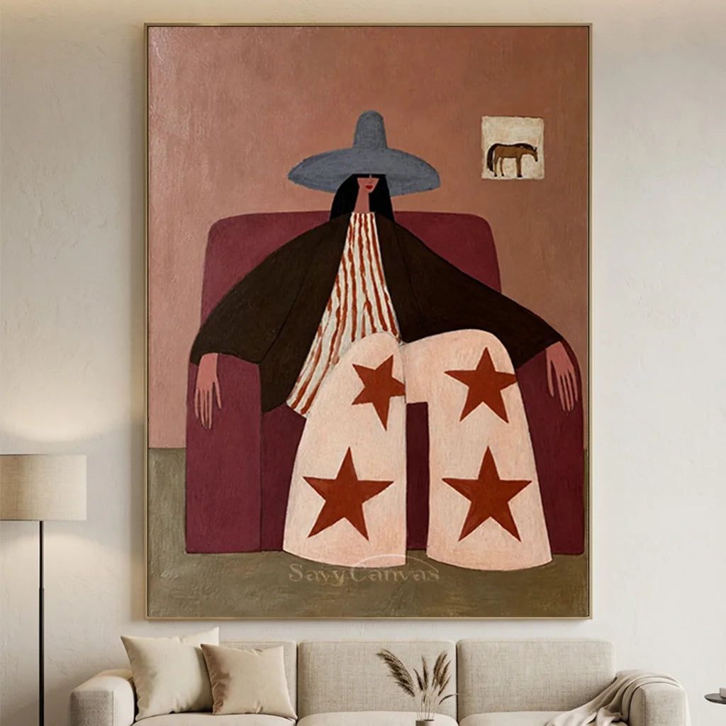 Vintage_Americana_Art_Starlit_Repose_of_the_West-for-large-living-room-04.webp