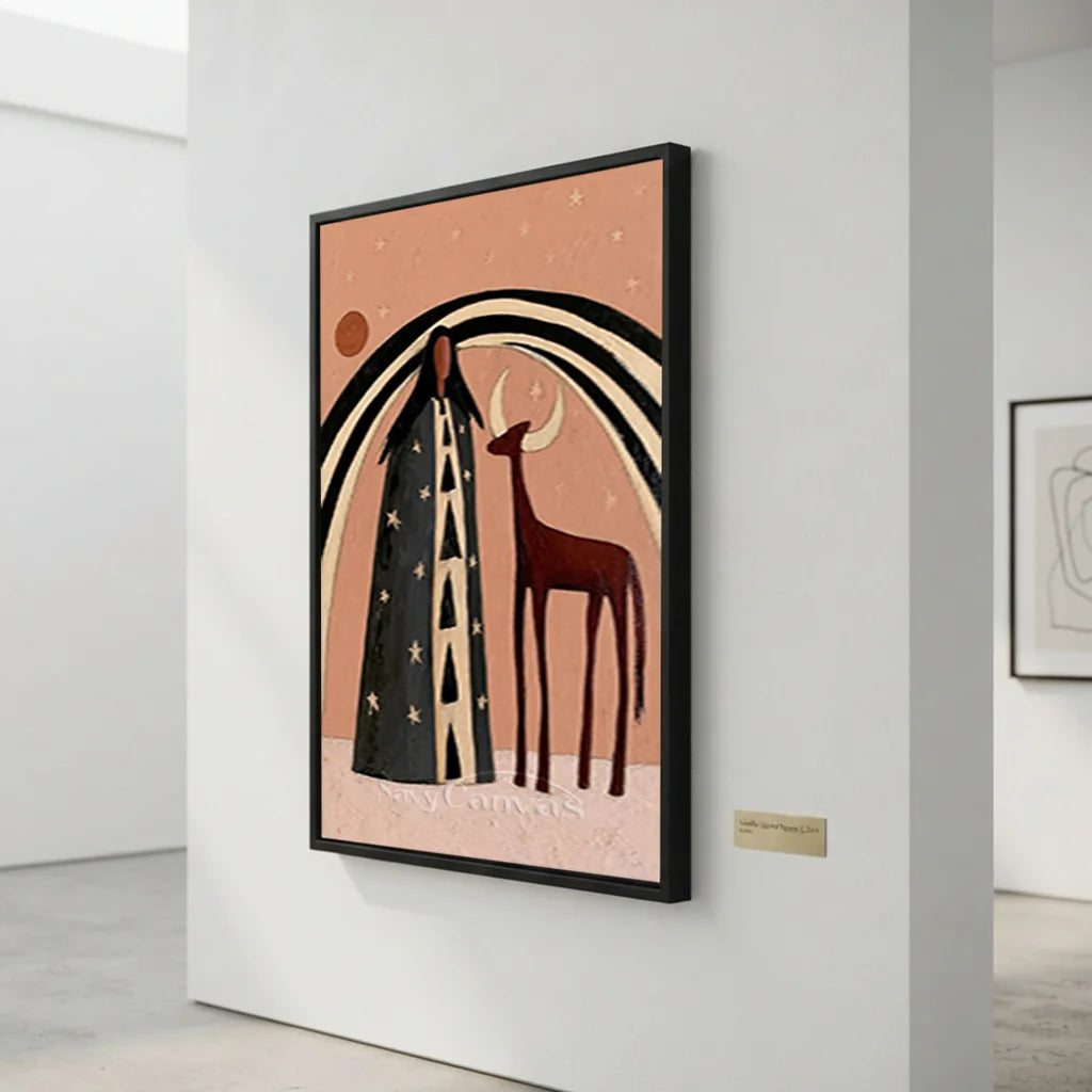 Vintage_Americana_Art_Stellar_Meeting_With_The_Stag-for-hallway-08.webp