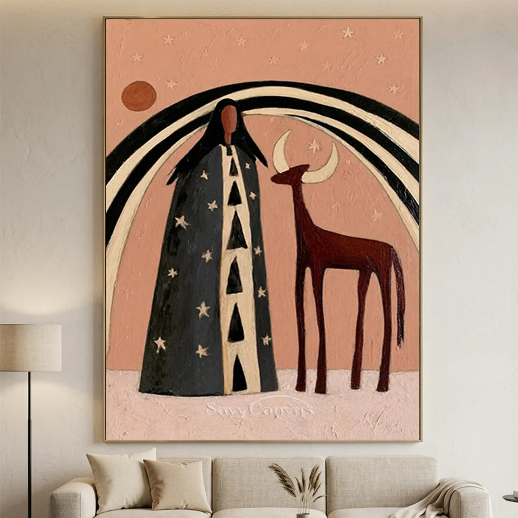 Vintage_Americana_Art_Stellar_Meeting_With_The_Stag-for-large-living-room-04.webp