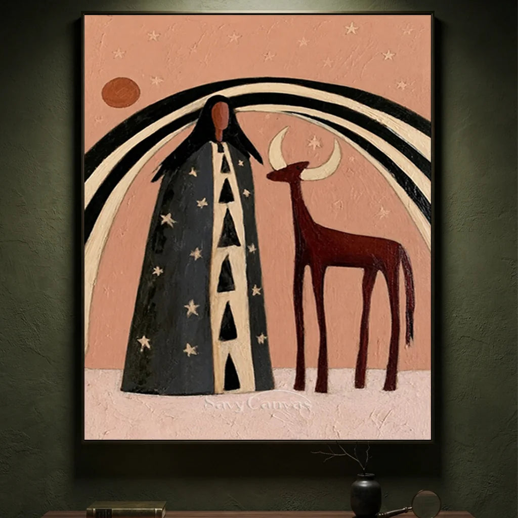 Vintage_Americana_Art_Stellar_Meeting_With_The_Stag-for-large-study-decor-06.webp