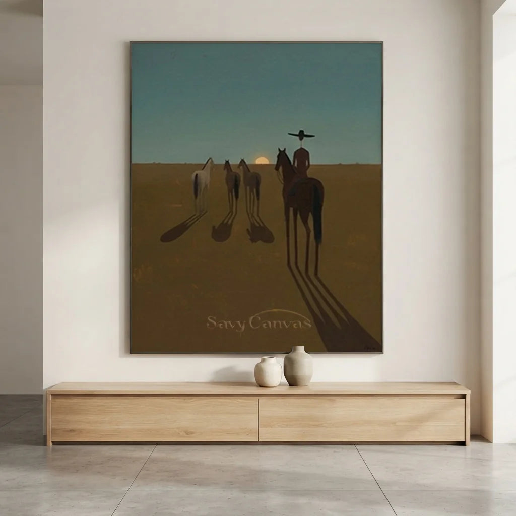 Vintage_Americana_Art_Sundown_Trail_Silence-above-the-wooden-cabinet-03.webp