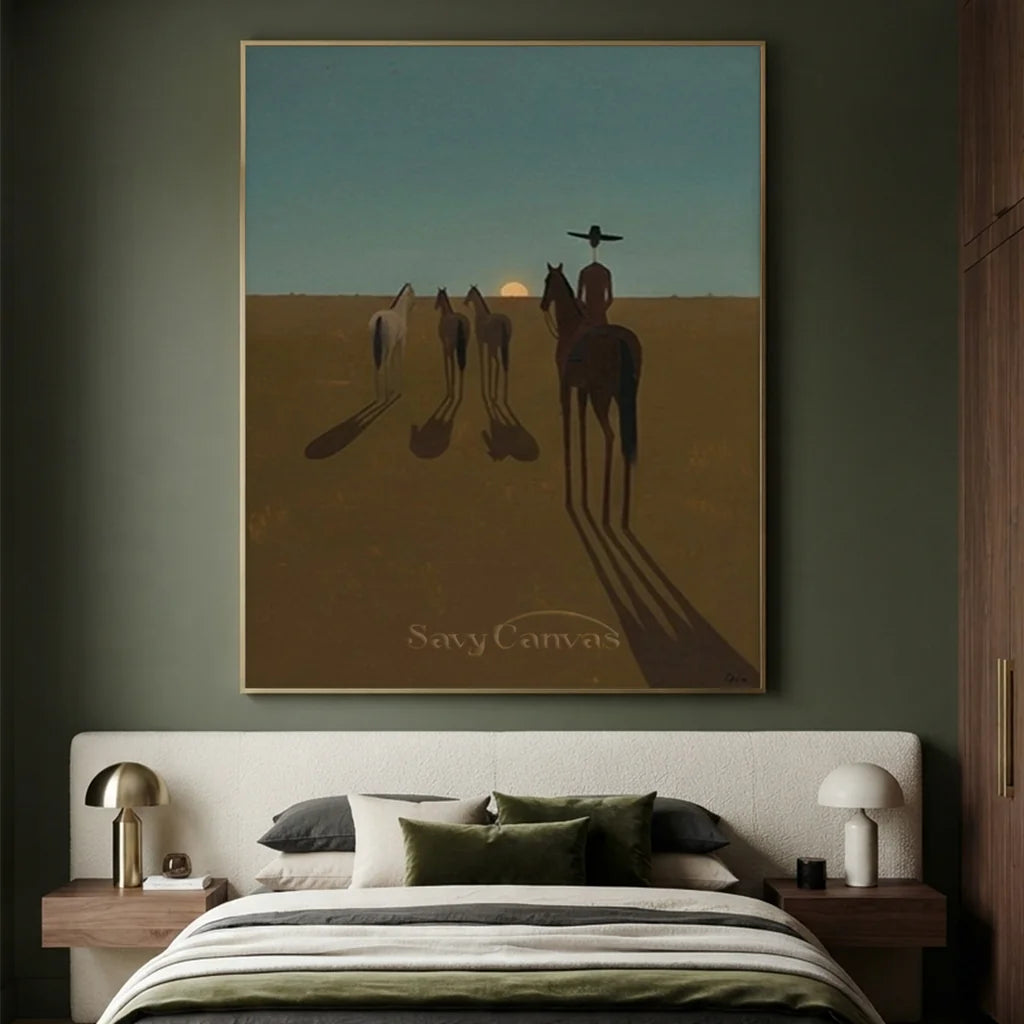 Vintage_Americana_Art_Sundown_Trail_Silence-for-luxurious-bedroom-07.webp