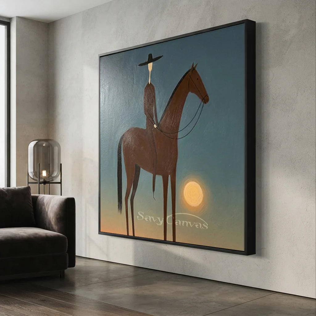 Vintage_Americana_Art_Sunset_Rider_Silhouette-for-Living-room-corner-08.webp