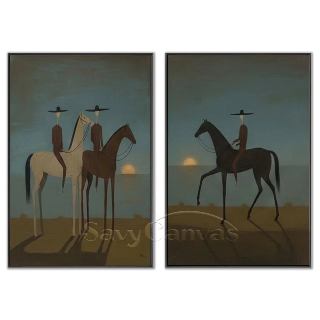 Vintage_Americana_Art_Sunset_Riders_Set-black-frame-02.webp