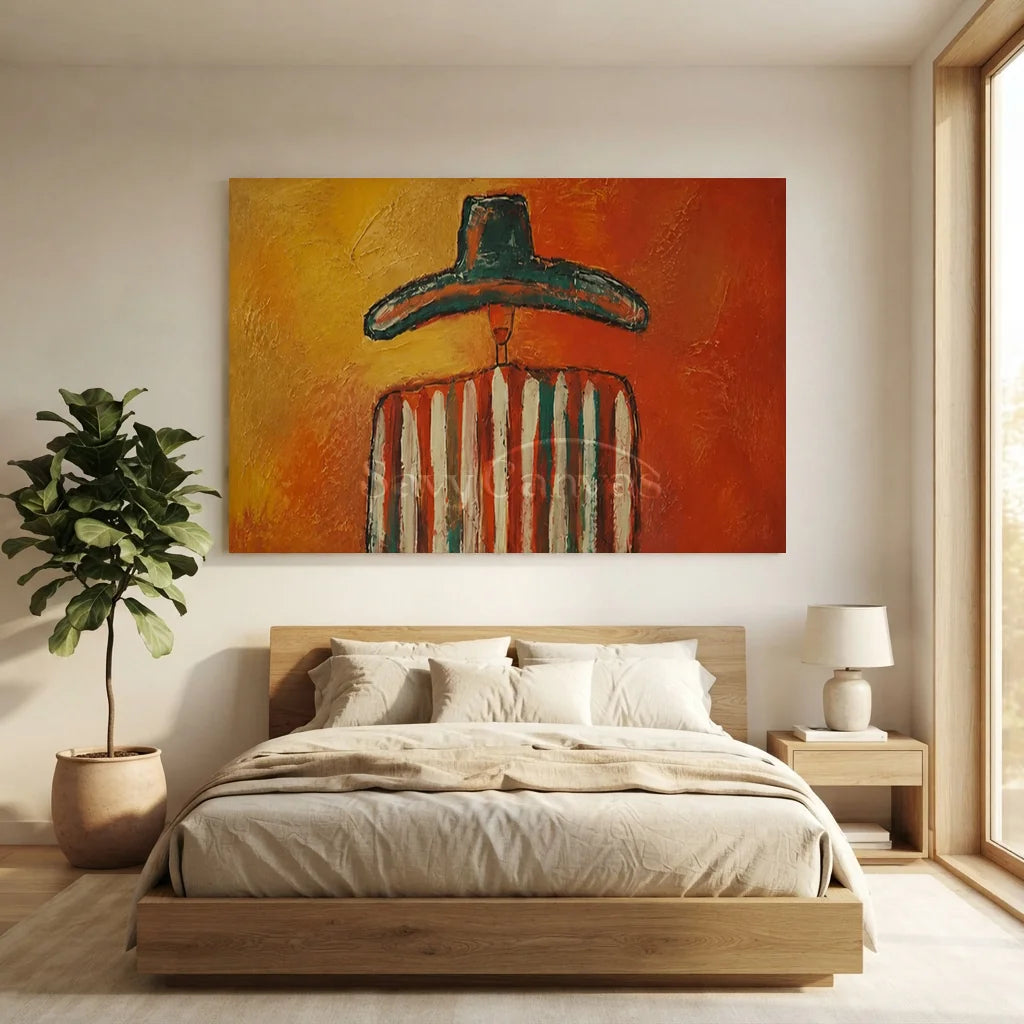 Vintage_Americana_Art_Sunset_Sombrero_Striped_Silhouette-for-Luxurious-Bedroom2-07.webp