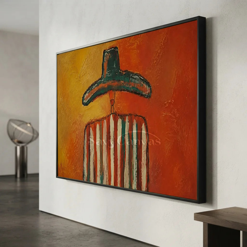 Vintage_Americana_Art_Sunset_Sombrero_Striped_Silhouette-for-hallway-wall-decor-05.webp
