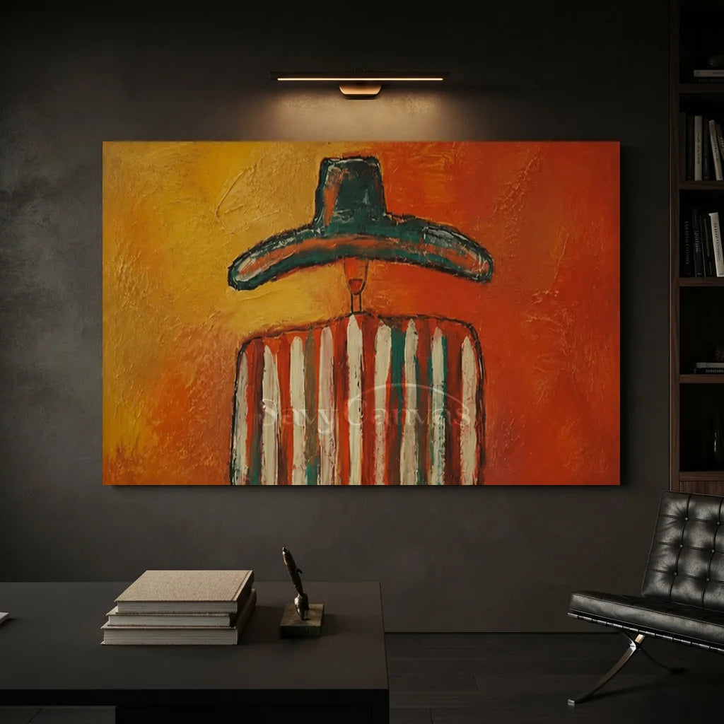 Vintage_Americana_Art_Sunset_Sombrero_Striped_Silhouette-for-study-room-decor-06.webp