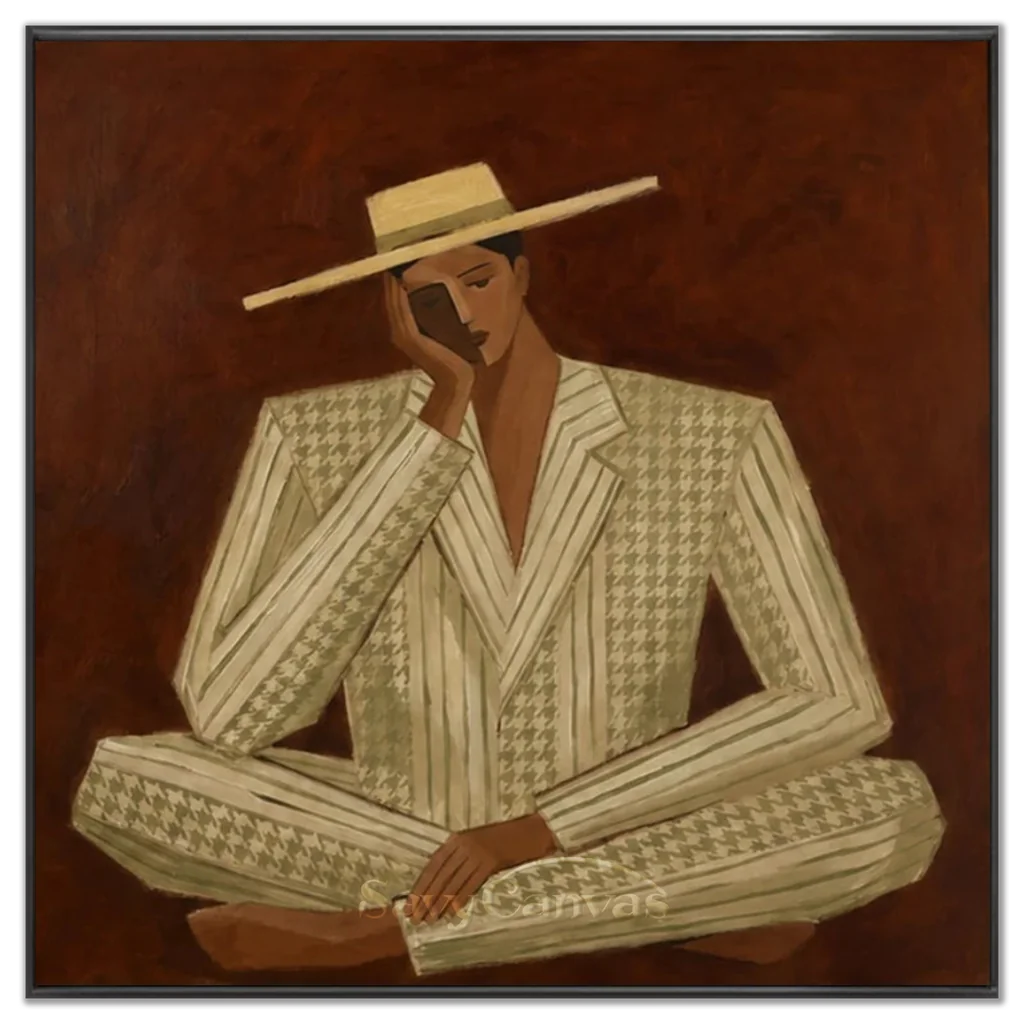 Vintage_Americana_Art_The_Poise_of_Silence-black-frame-02.webp