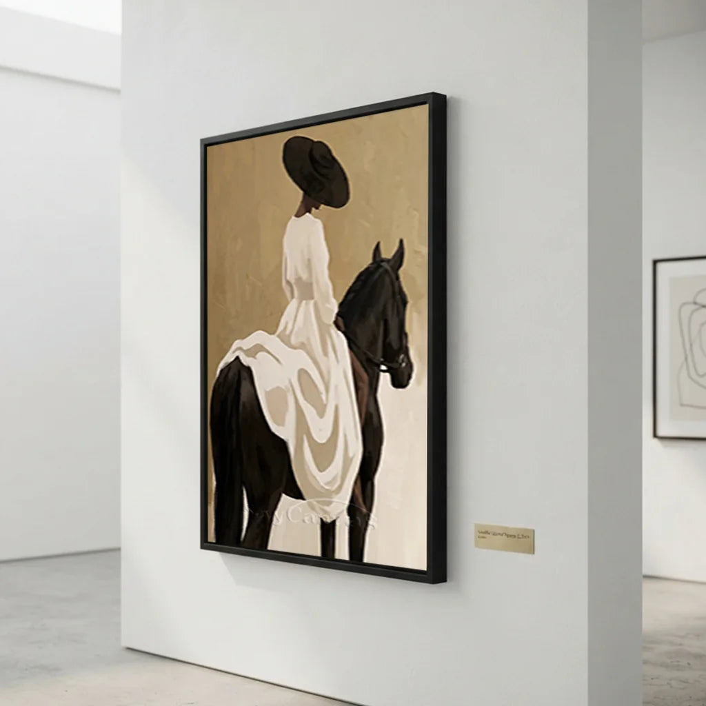 Vintage_Americana_Art_White_Gown_Horse_Rider-for-hallway-08.webp