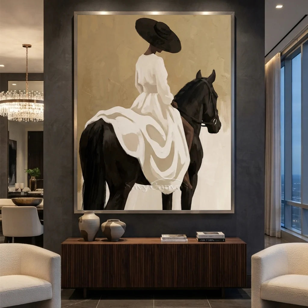 Vintage_Americana_Art_White_Gown_Horse_Rider-for-hotel-decor-03.webp