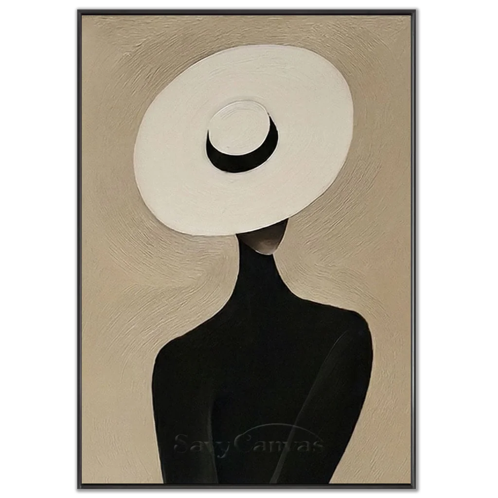Vintage_Americana_Art_White_Hat_Muse-black-frame-02.webp