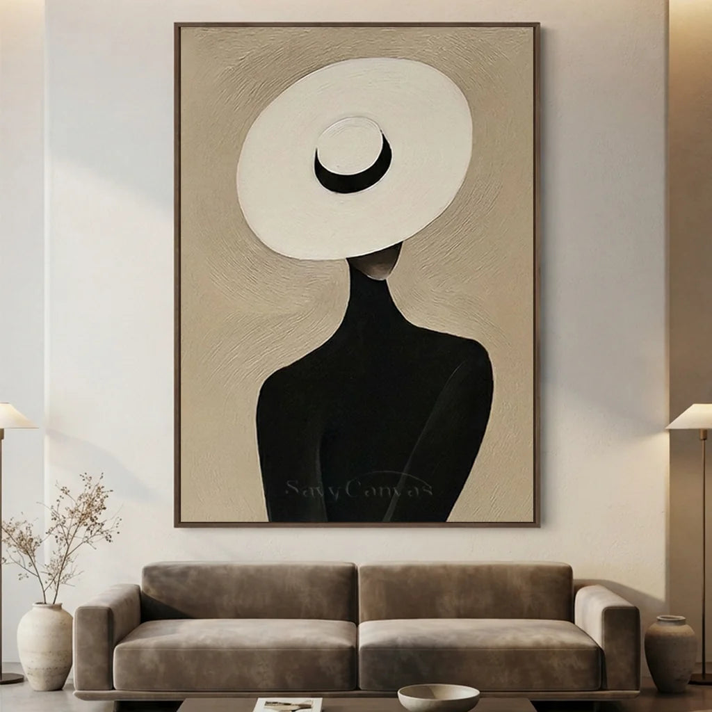 Vintage_Americana_Art_White_Hat_Muse-for-modern-living-room-07.webp