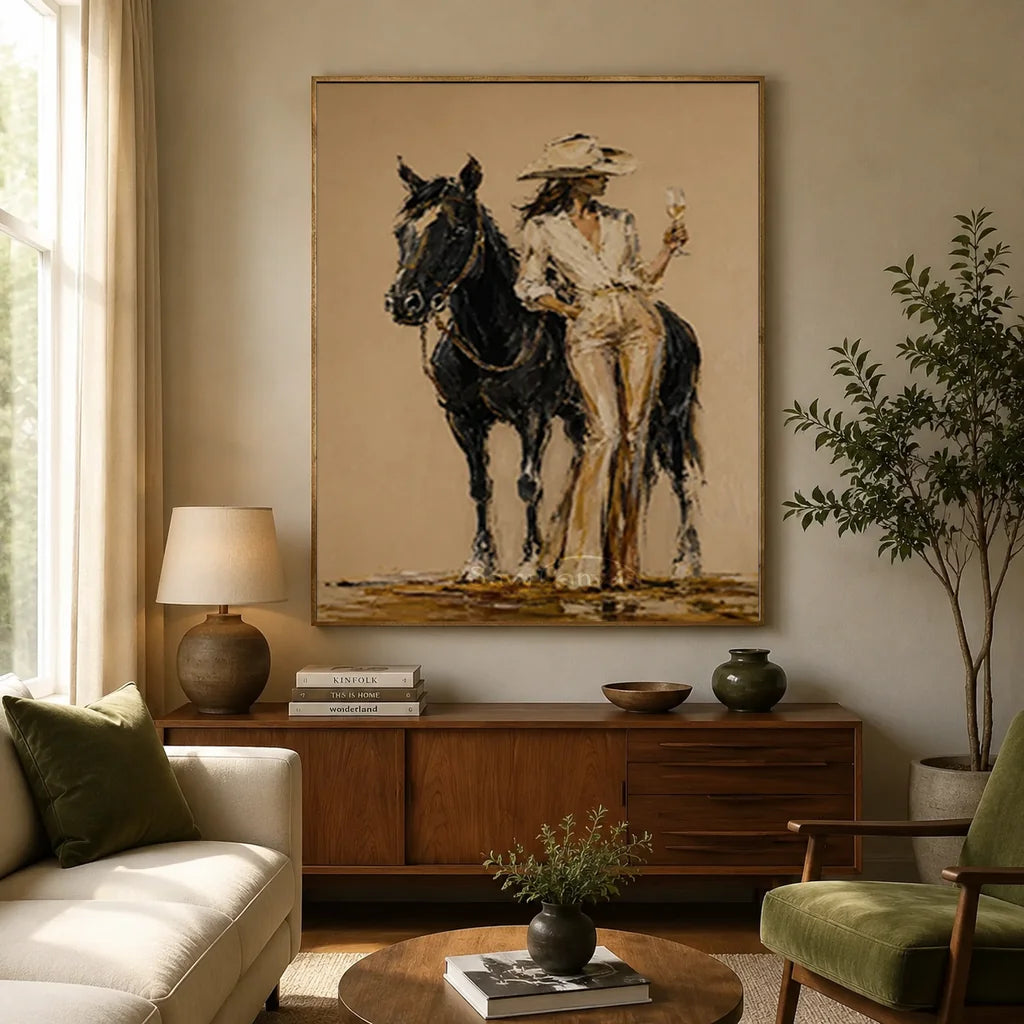 Vintage_Americana_Art_Wine_&_Horse_Cowgirl-for-boho-decor-04.webp