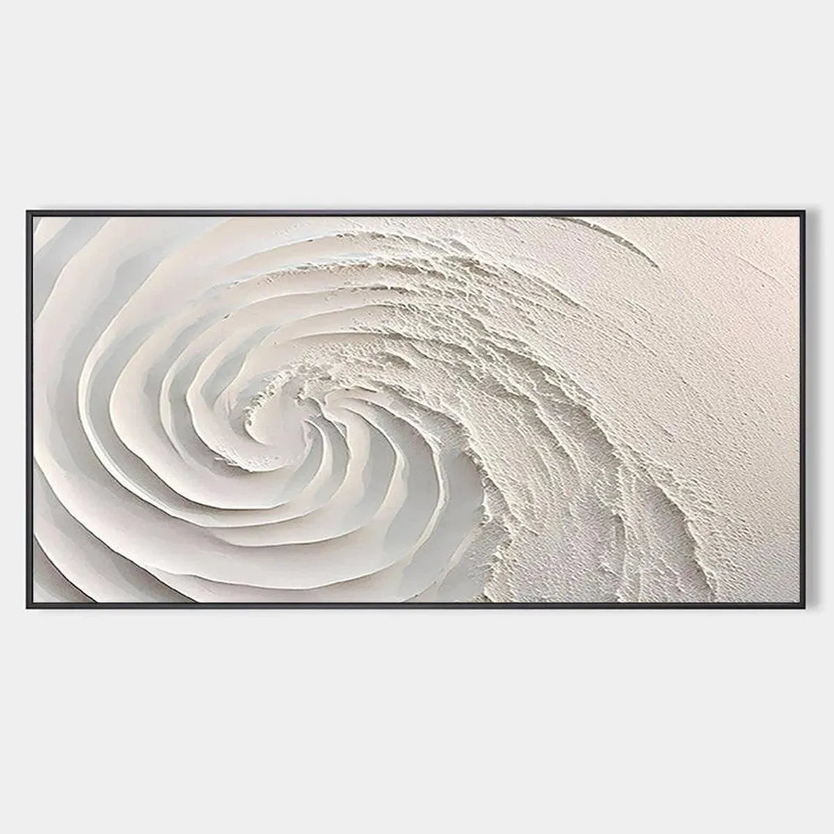 3D White Plaster Art | Minimalist Sculptural Painting #AA 476