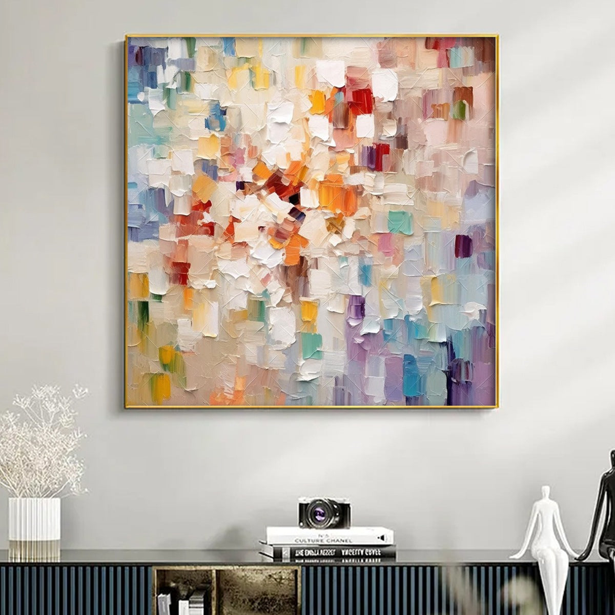 Explosion of Color Abstract Art | Vibrant Statement Painting