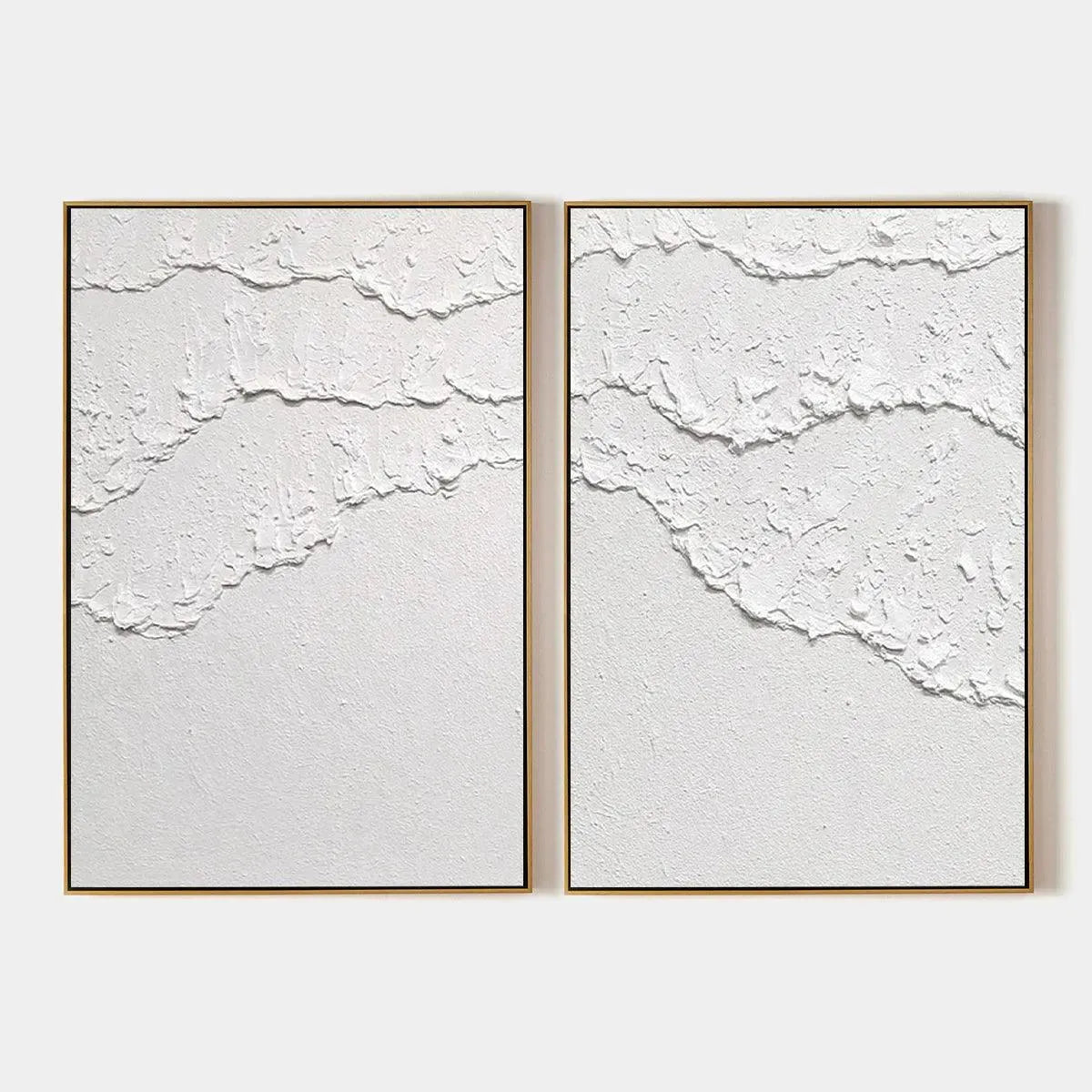 Minimalist 3D Wall Art Set of 2 | Textured Diptych #AA 475
