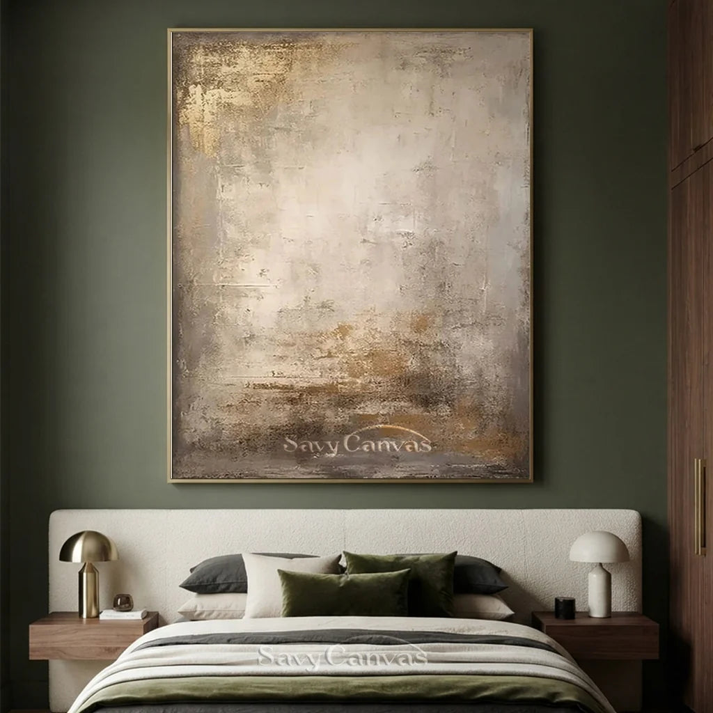 Wabi Sabi Textured Wall Art | Large Vertical Neutral Abstract Canvas #ZZ 109