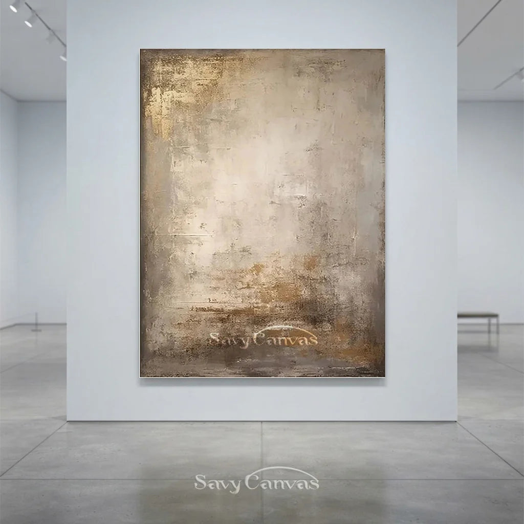 Wabi Sabi Textured Wall Art | Large Vertical Neutral Abstract Canvas #ZZ 109