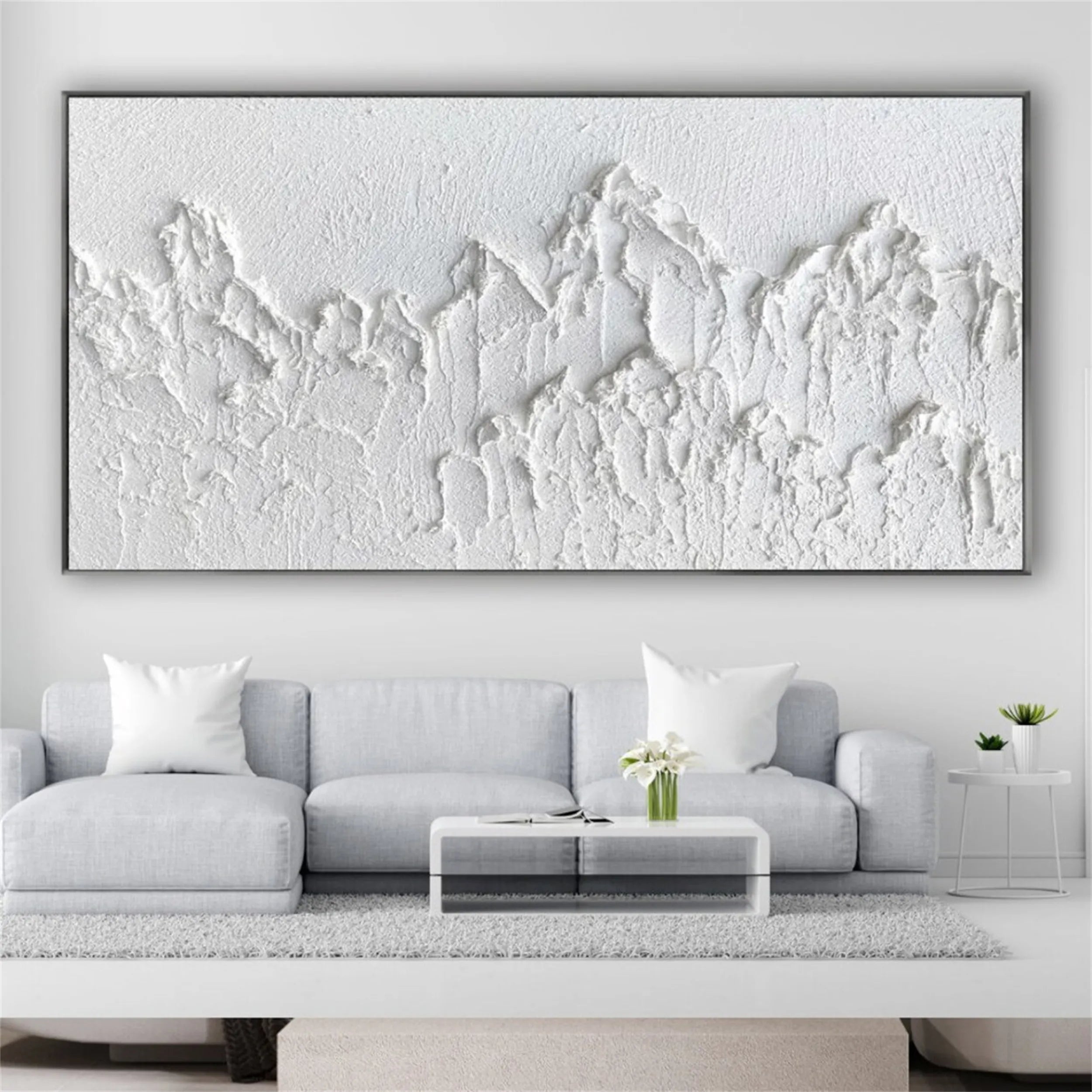 Elevate Your Space with a 3D Textured Mountain Canvas Print