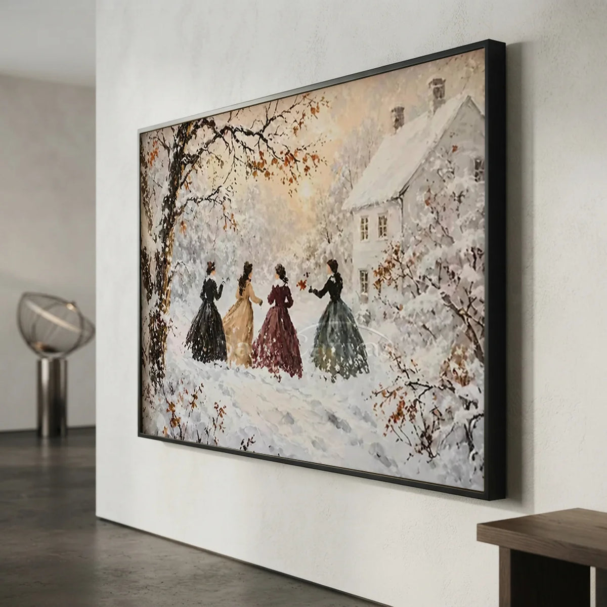 Winter-Snow-Painting-for-hallway-wall-decor-05.webp