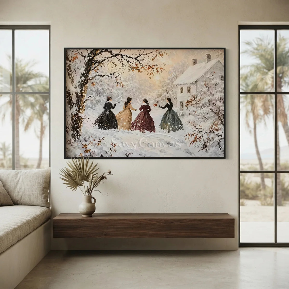 Winter-Snow-Painting-for-wall-between-window-08.webp