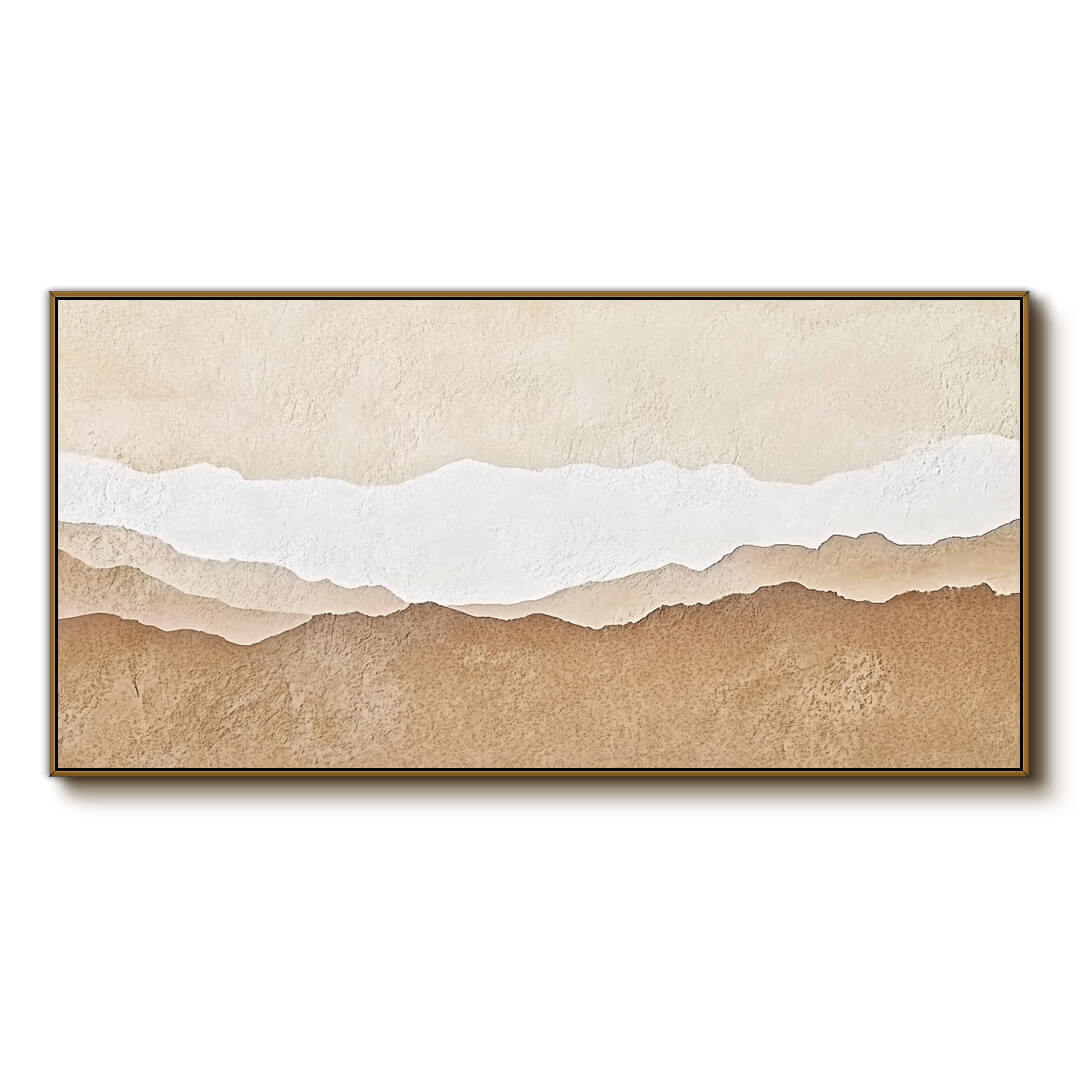 Abstract Desert Landscape | Textured Sand Dunes Painting #AA 247