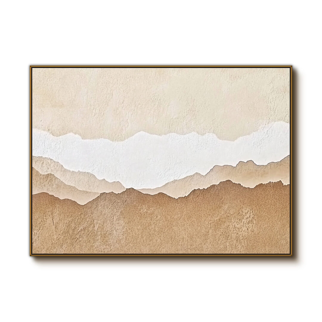 Calming Abstract Landscape | Serene Earth Tone Painting #AA 248