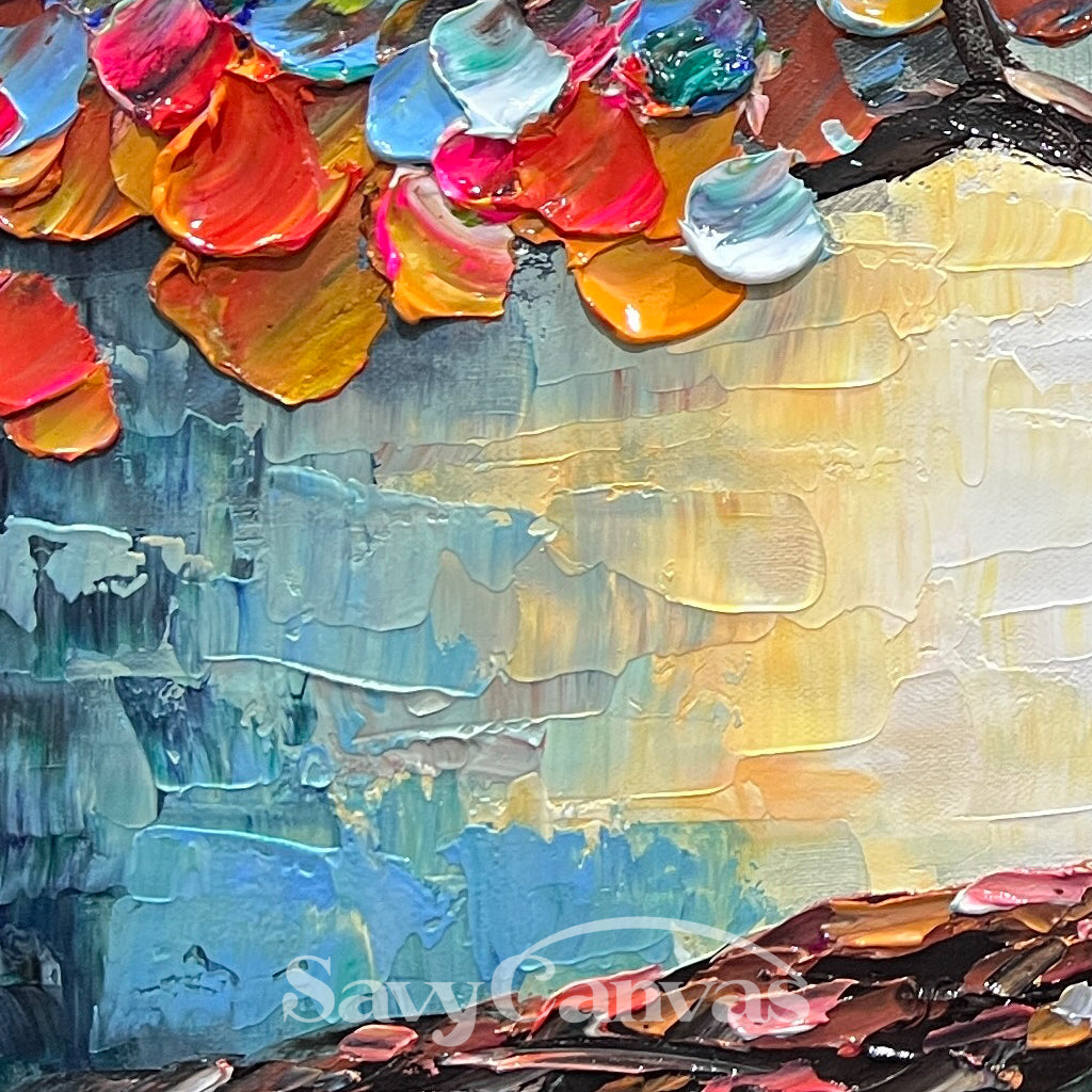 Rainbow Tree of Life Painting | Colorful Abstract Wall Art #AA 169