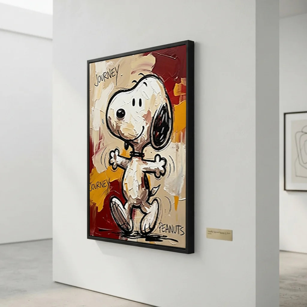 Pop Art Snoopy Journey Handmade Canvas Painting #SS 400