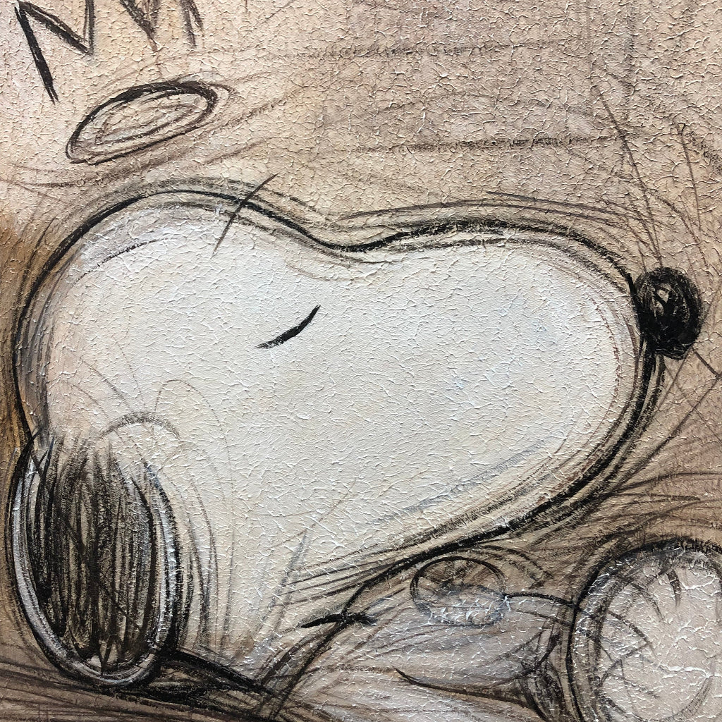 Pop Art Sleeping Snoopy Hand-painted Canvas #SS 267