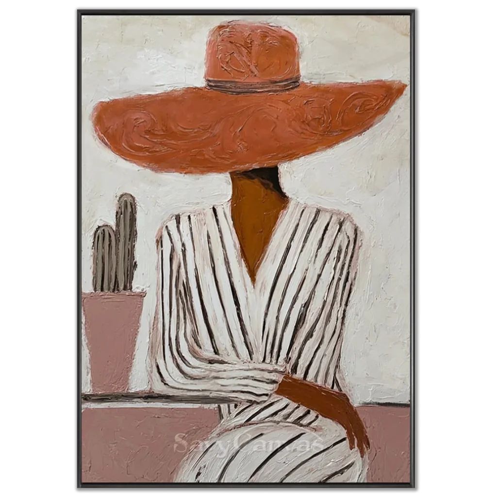 Modernist Portrait Handmade Oil Painting #SS 318