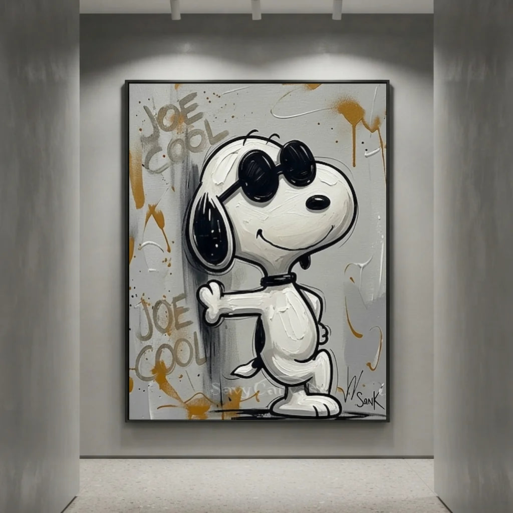 Pop Art Snoopy Oil Painting #SS 378