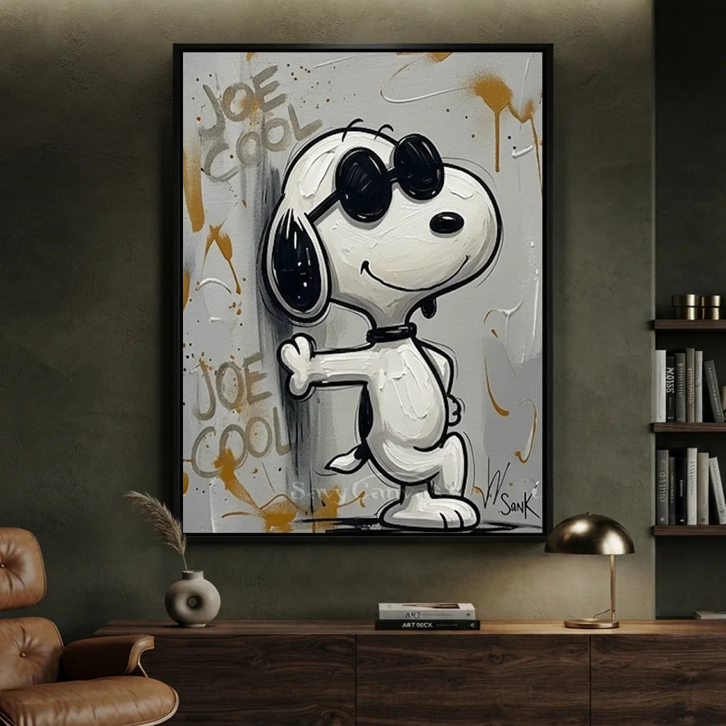 Pop Art Snoopy Oil Painting #SS 378