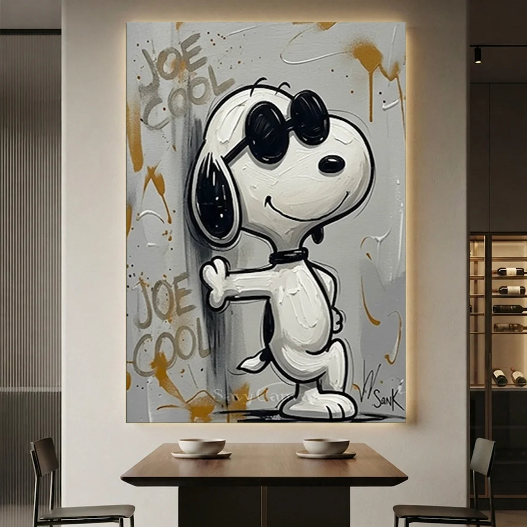 Pop Art Snoopy Oil Painting #SS 378