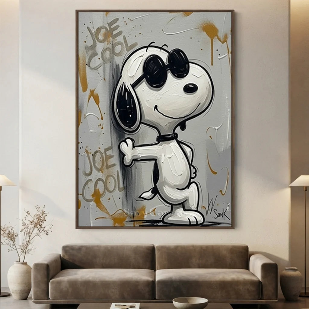 Pop Art Snoopy Oil Painting #SS 378