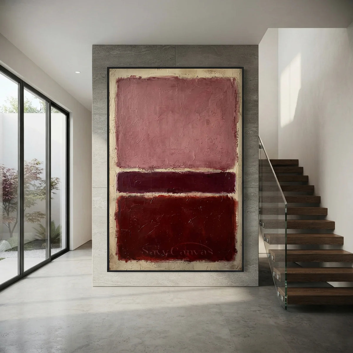 pink-abstract-wall-art-for-modern-staircase-decor-06.webp