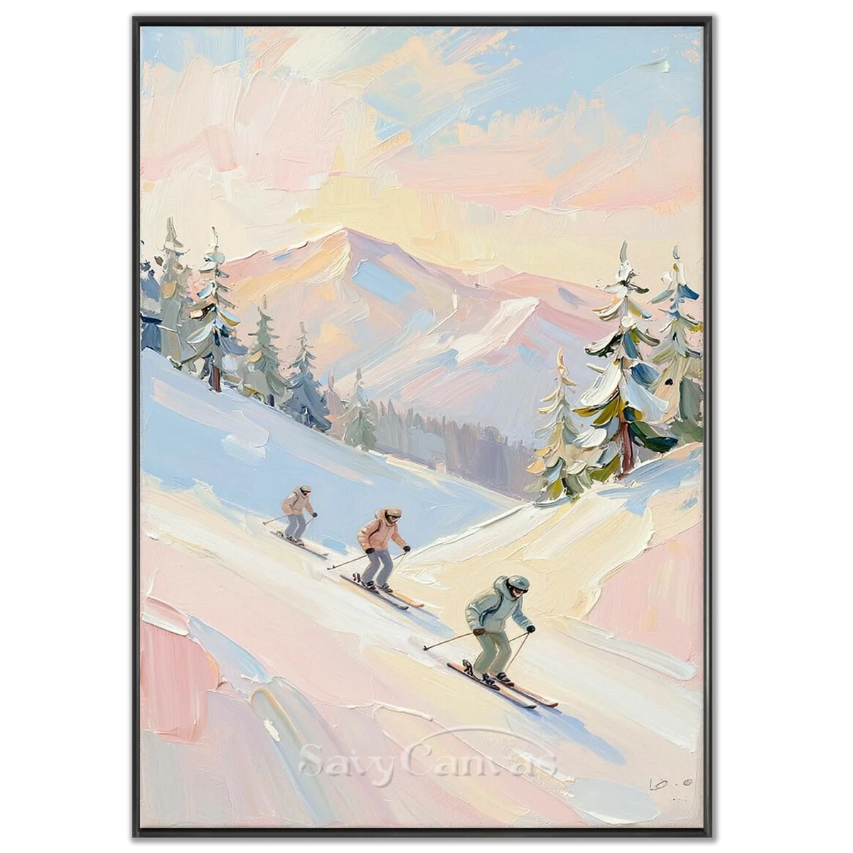 pink-skiing-painting-black-frame-02.webp
