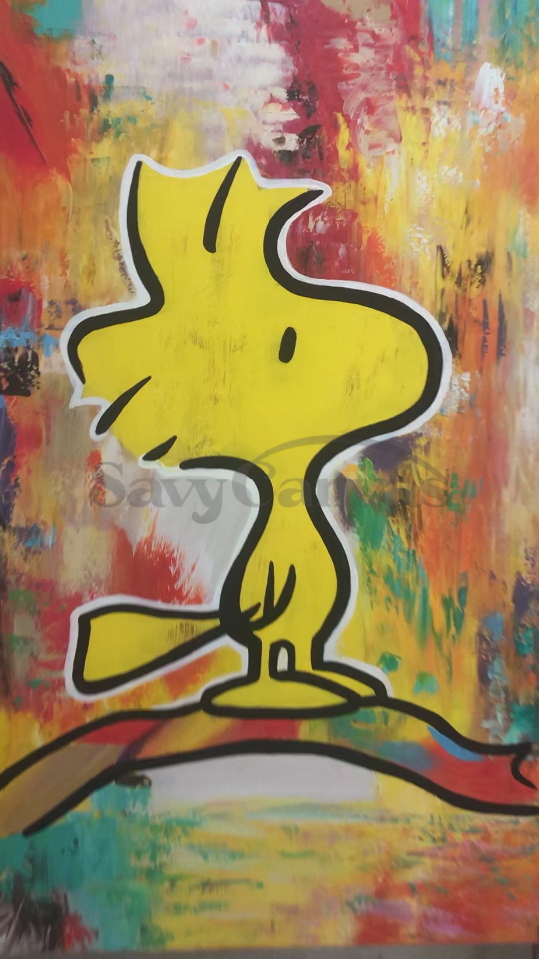 Woodstock Pop Art Hand-Painted Oil Painting #SS 072