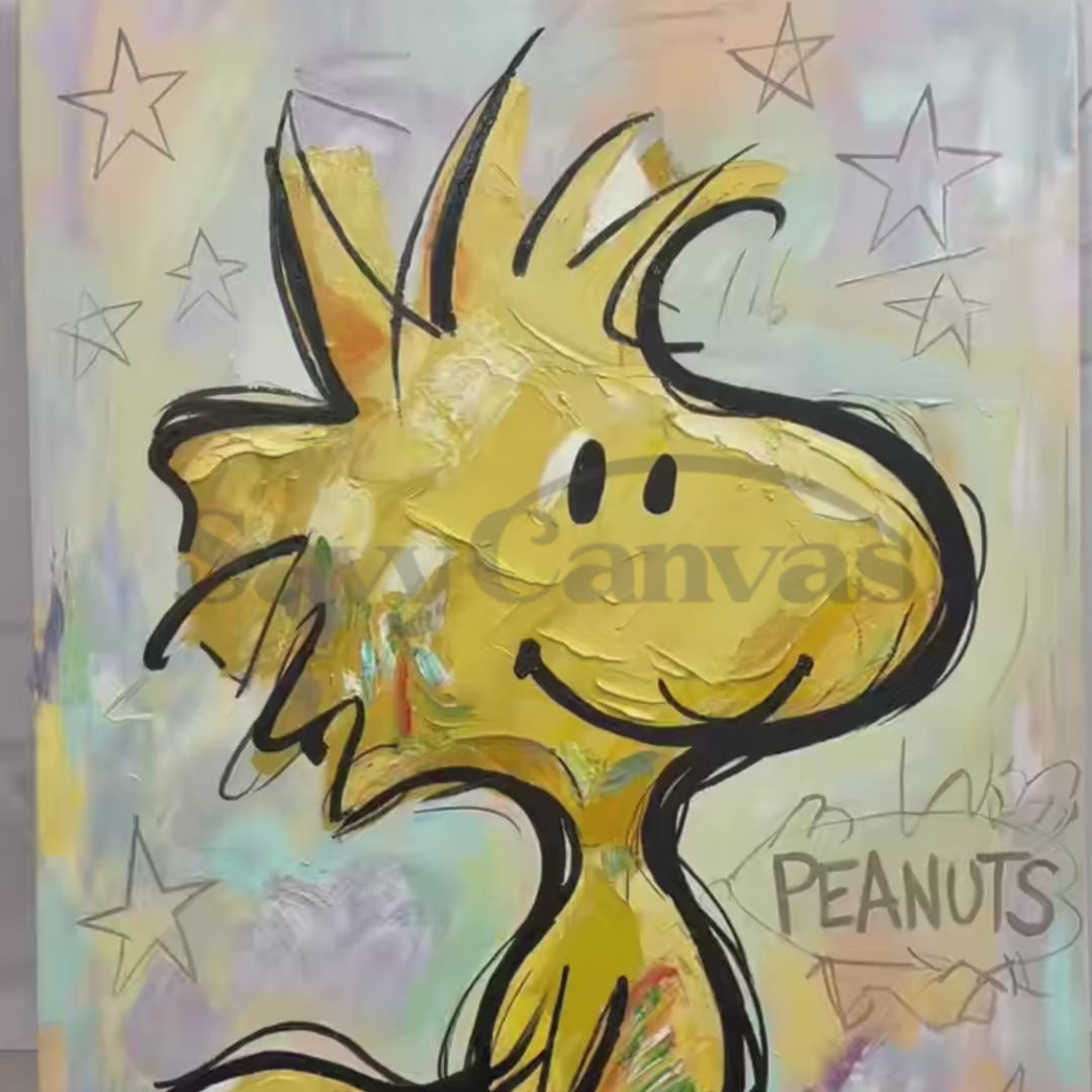 Woodstock Peanuts Pop Art Oil Painting #SS 062