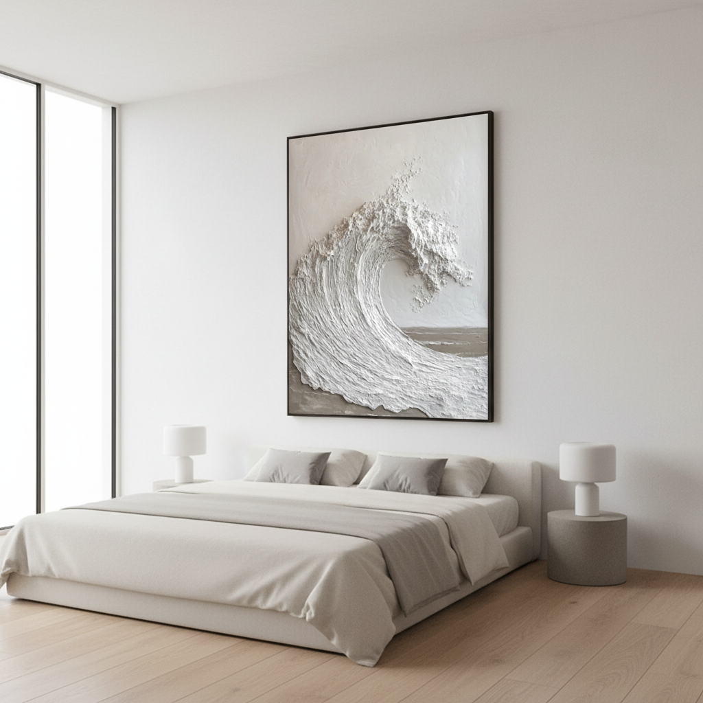 Textured Ocean Wall Art for Home Decor #ZZ 276