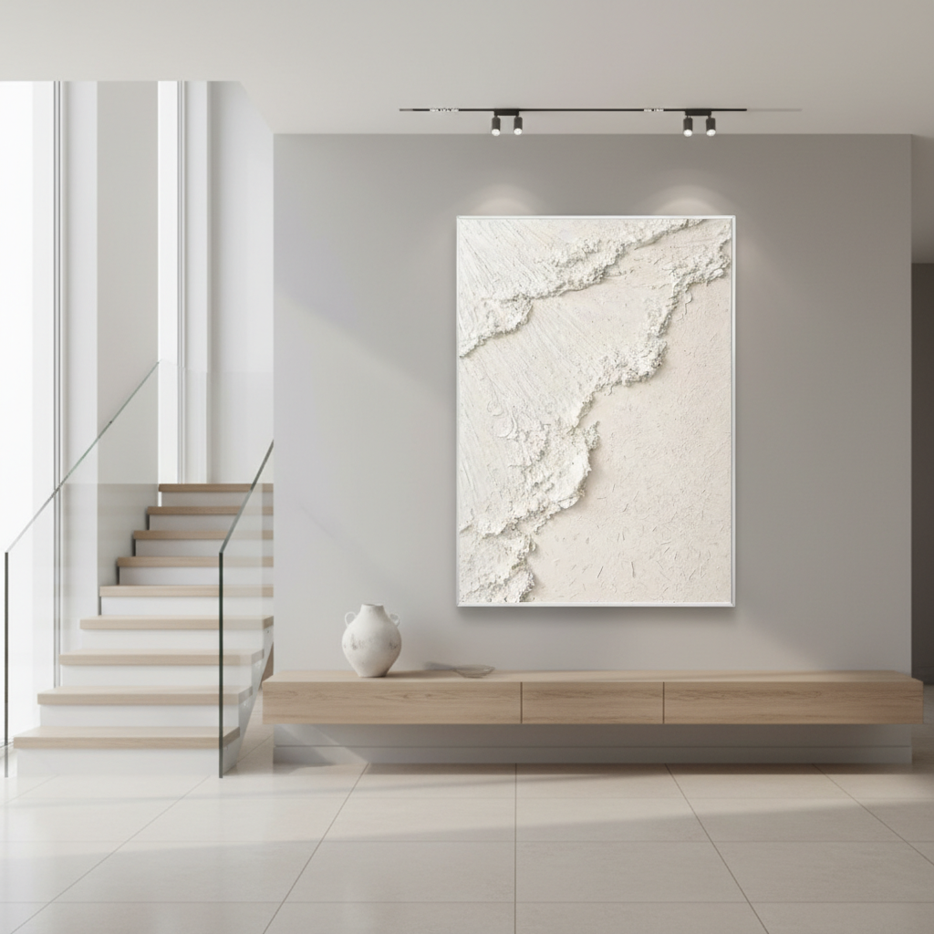 Abstract Wabi-Sabi Plaster Art - Savy Canvas