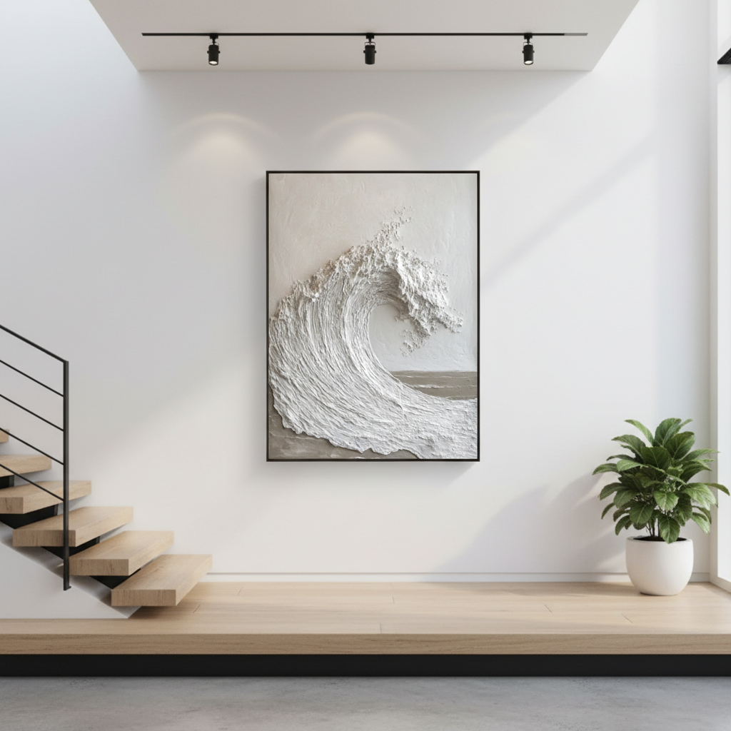 Textured Ocean Wall Art for Home Decor #ZZ 276