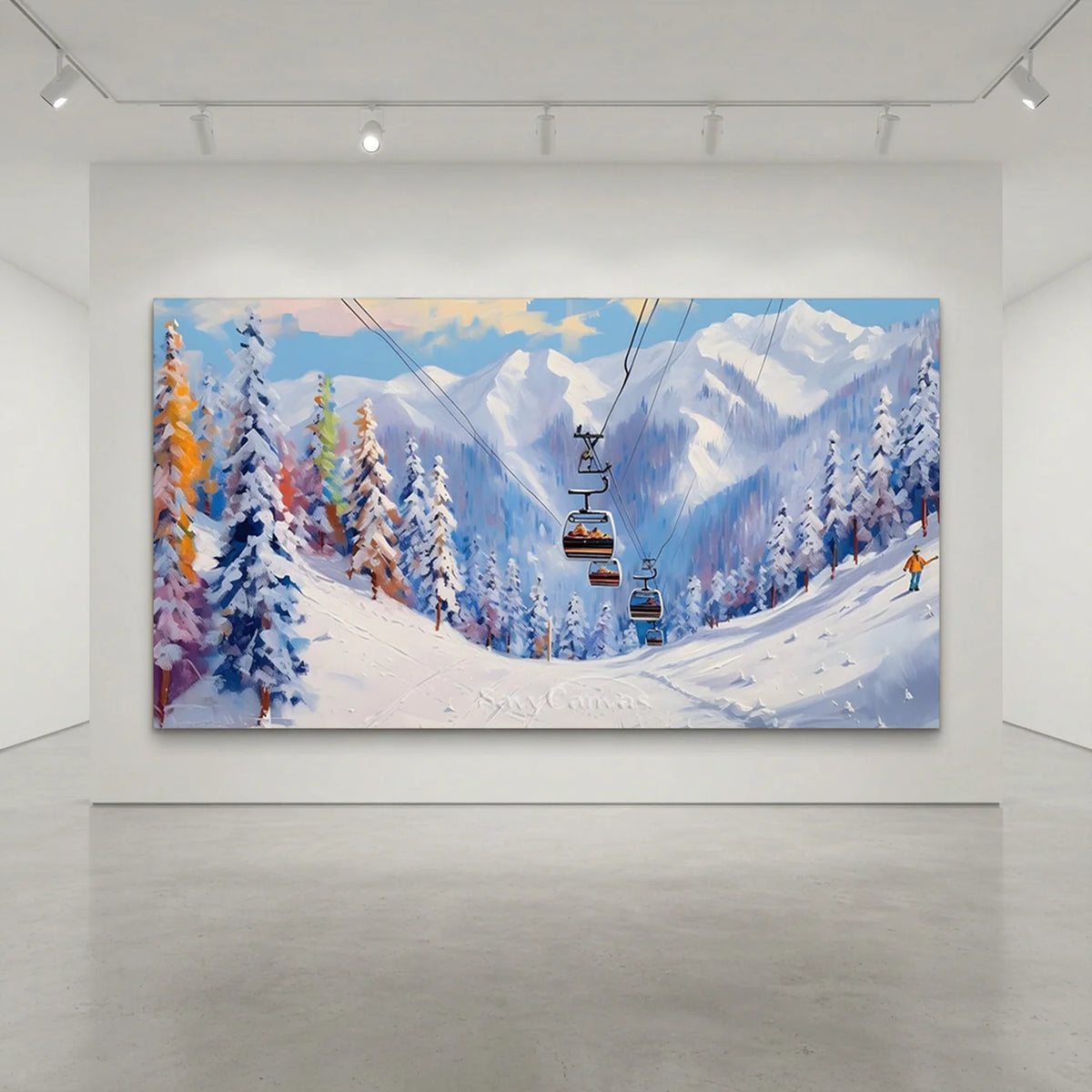 Invigorating Ski Slope Mountain Art for Your Home #MM 670
