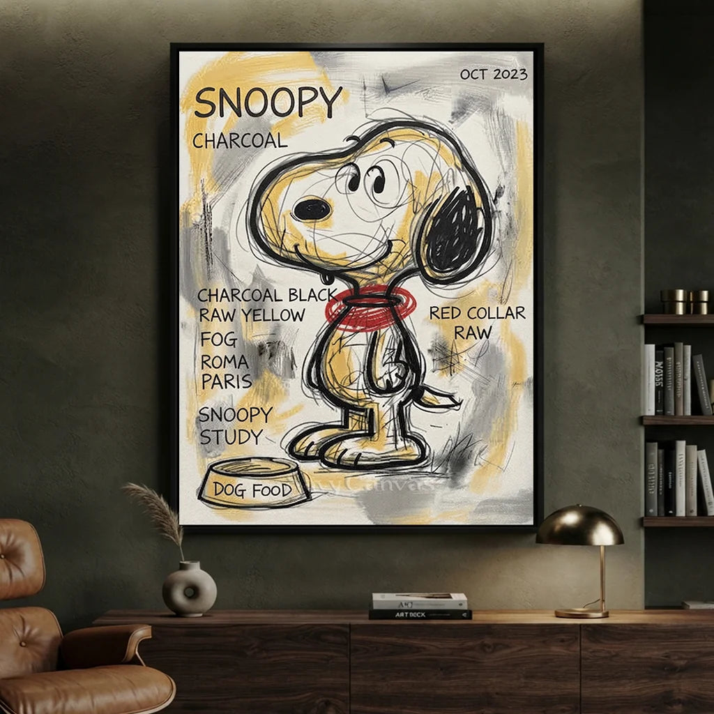 Hand-Painted Snoopy Artwork #SS 383