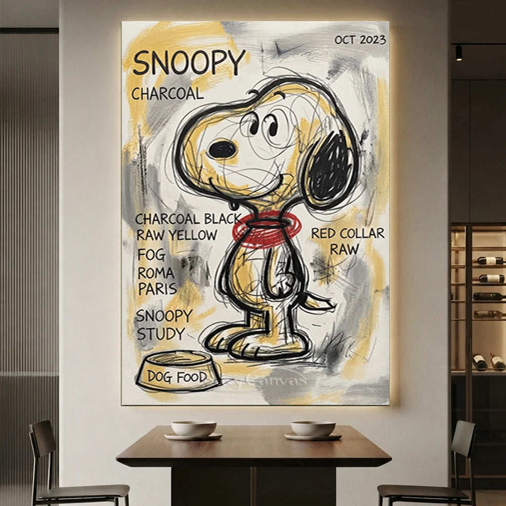 Hand-Painted Snoopy Artwork #SS 383