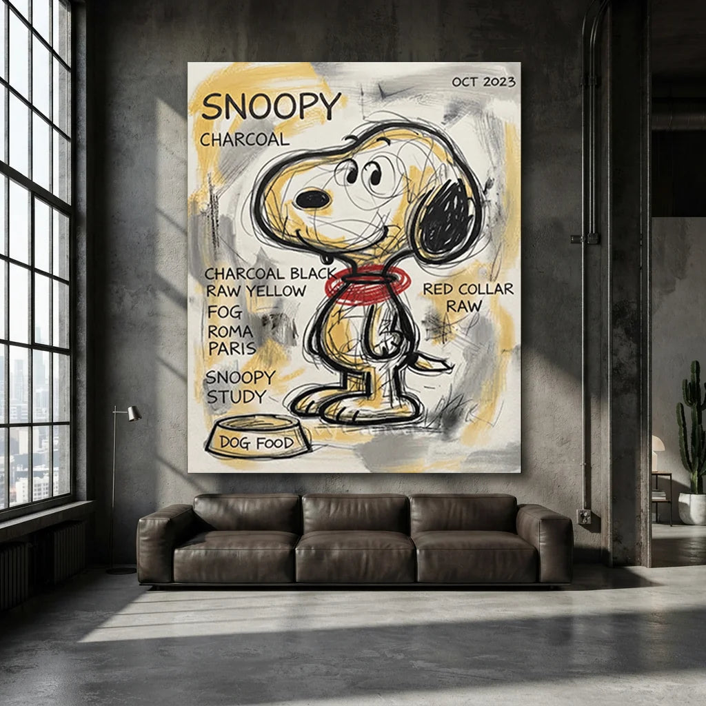 Hand-Painted Snoopy Artwork #SS 383